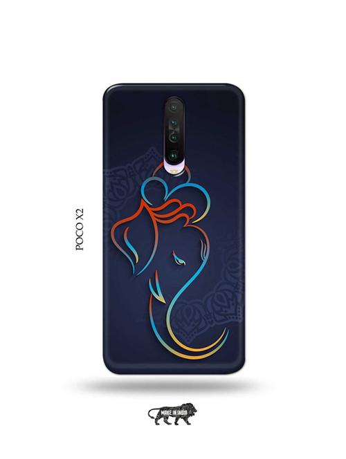 tweakymod designer printed hard case | lord ganesha back cover compatible with poco x2 - 19078830 - Very Small Image - 1