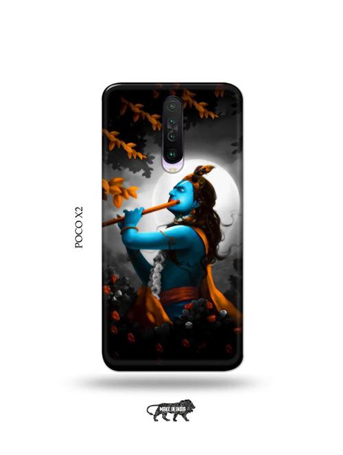 tweakymod designer printed hard case | lord krishna back cover compatible with poco x2 - 19078838 - Very Small Image - 1