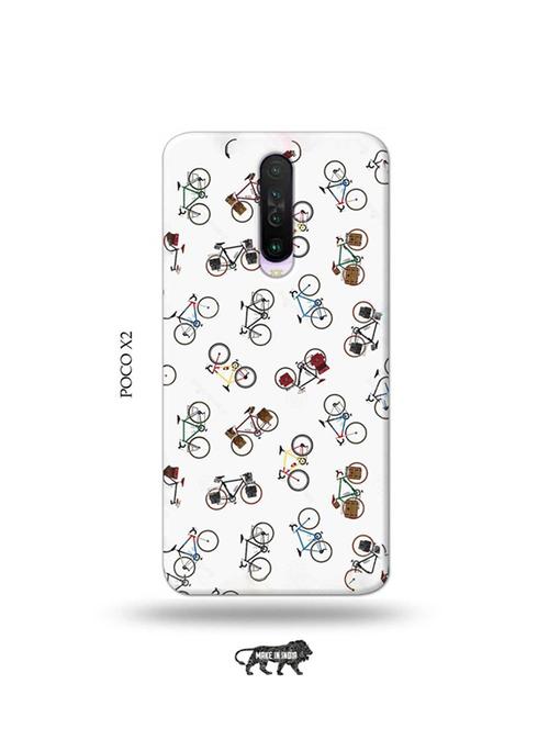 tweakymod designer printed hard case | cycle love back cover compatible with poco x2 - 19078860 - Very Small Image - 1