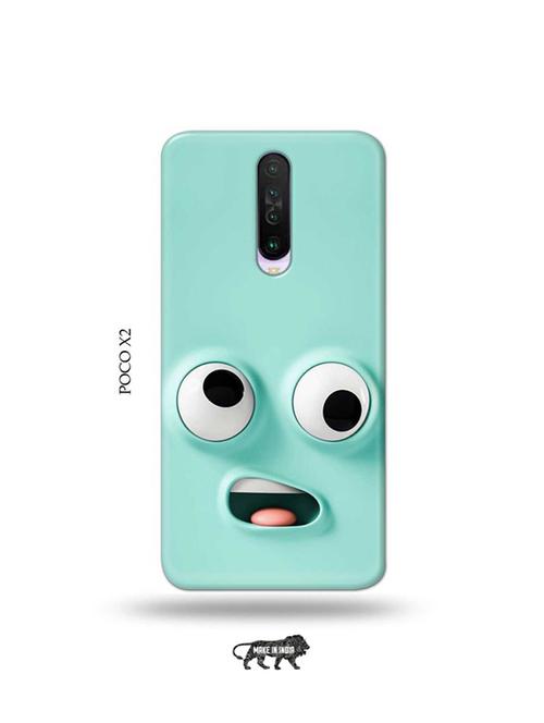 tweakymod designer printed hard case | funny face emoji back cover compatible with poco x2 - 19078883 - Very Small Image - 1