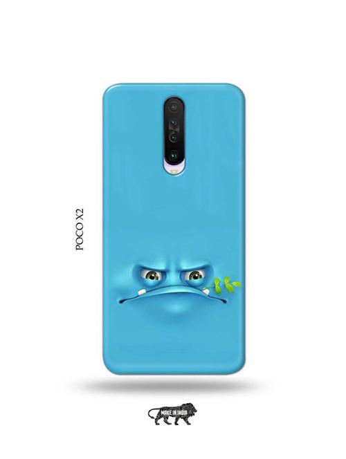 tweakymod designer printed hard case | angry face back cover compatible with poco x2 - 19078884 - Very Small Image - 1