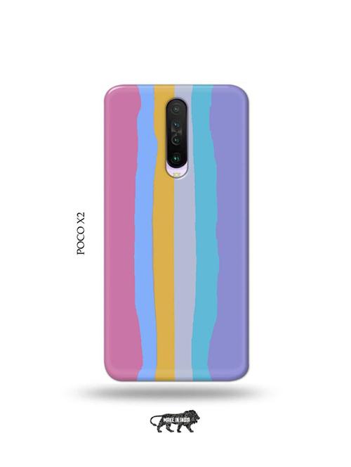 tweakymod designer printed hard case | rainbow new back cover compatible with poco x2 - 19078897 - Very Small Image - 1
