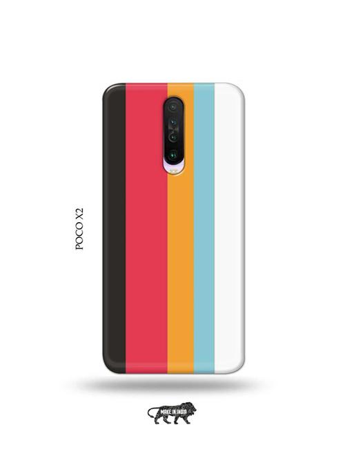 tweakymod designer printed hard case | strips back cover compatible with poco x2 - 19078915 - Very Small Image - 1