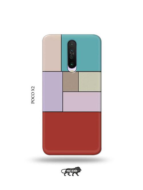 tweakymod designer printed hard case | blocks back cover compatible with poco x2 - 19078918 - Very Small Image - 1
