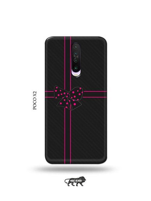 tweakymod designer printed hard case | bow tie back cover compatible with poco x2 - 19078924 - Very Small Image - 1