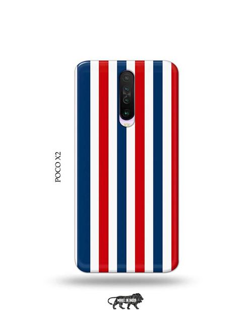 tweakymod designer printed hard case | strips back cover compatible with poco x2 - 19078930 - Very Small Image - 1