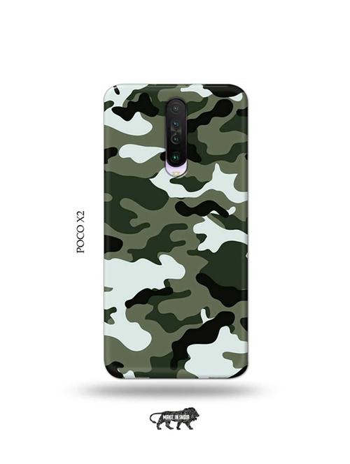 camouflage green back cover compatible with poco x2 - 19078942 - Very Small Image - 1
