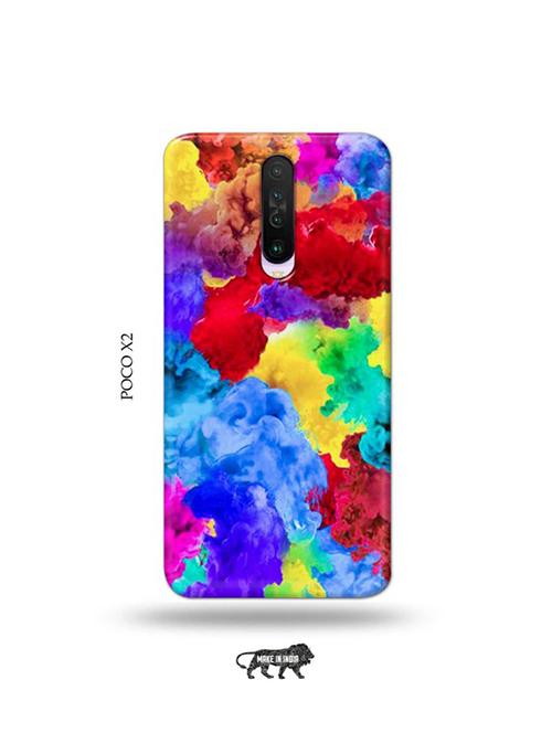 tweakymod designer printed hard case | colour holi back cover compatible with poco x2 - 19078943 - Very Small Image - 1