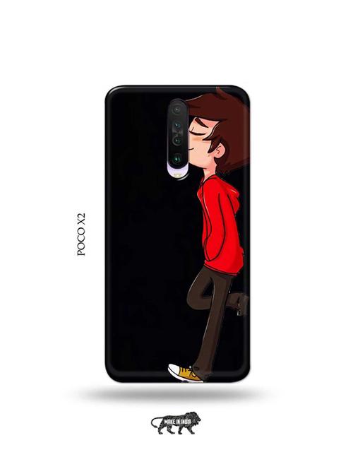 tweakymod designer printed hard case | alone boy back cover compatible with poco x2 - 19078950 - Very Small Image - 1