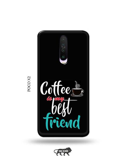 tweakymod designer printed hard case | coffee is my best friend back cover compatible with poco x2 - 19078954 - Very Small Image - 1