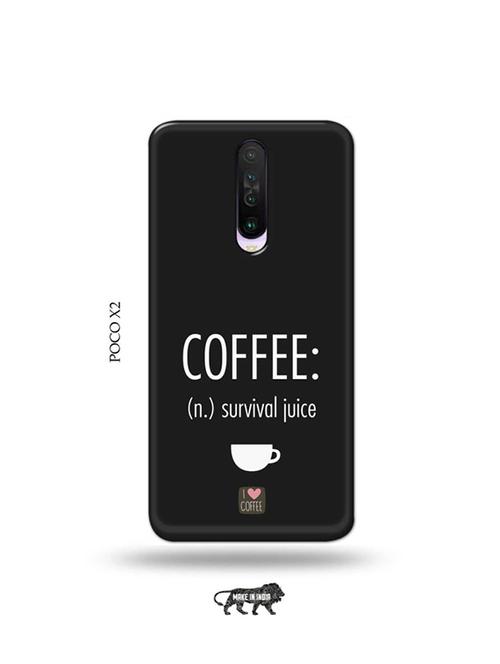 tweakymod designer printed hard case | coffee survival juice back cover compatible with poco x2 - 19078957 - Very Small Image - 1