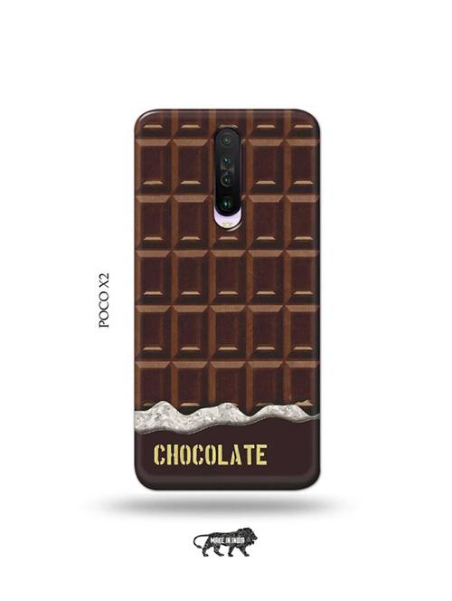 tweakymod designer printed hard case | chocolate back cover compatible with poco x2 - 19078958 - Very Small Image - 1