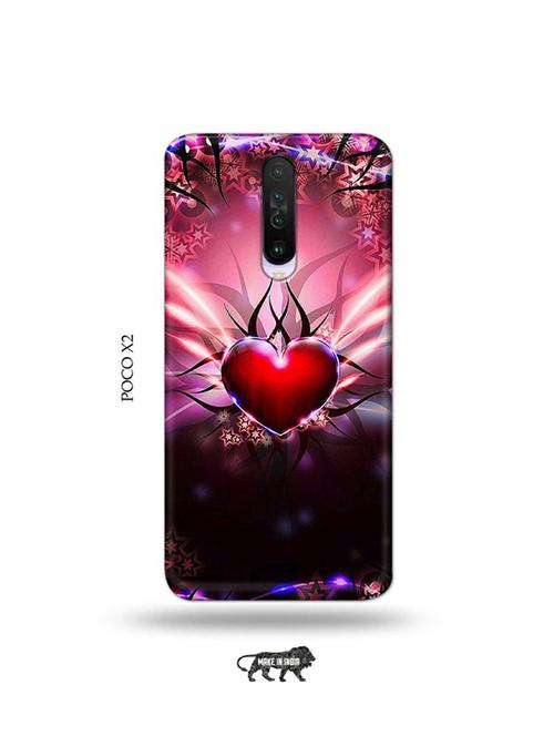 tweakymod designer printed hard case | heart back cover compatible with poco x2 - 19078973 - Very Small Image - 1