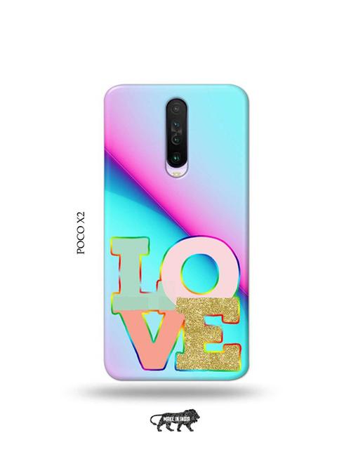 tweakymod designer printed hard case | love design back cover compatible with poco x2 - 19078980 - Very Small Image - 1