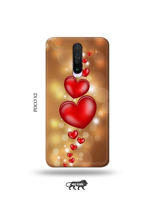 tweakymod designer printed hard case | love design back cover compatible with poco x2 - 19078985 - Very Small Image - 1