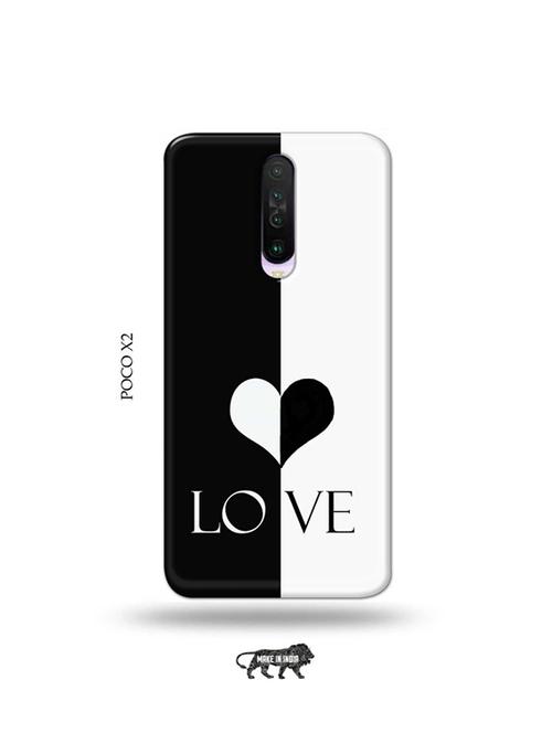 tweakymod designer printed hard case | love back cover compatible with poco x2 - 19078989 - Very Small Image - 1