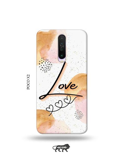 tweakymod designer printed hard case | love back cover compatible with poco x2 - 19078993 - Very Small Image - 1