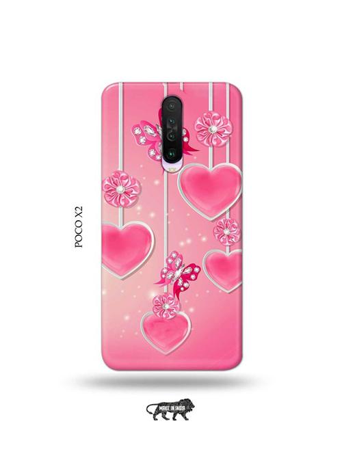 tweakymod designer printed hard case | hearts back cover compatible with poco x2 - 19078995 - Very Small Image - 1