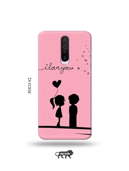 tweakymod designer printed hard case | i love you back cover compatible with poco x2 - 19078996 - Very Small Image - 1