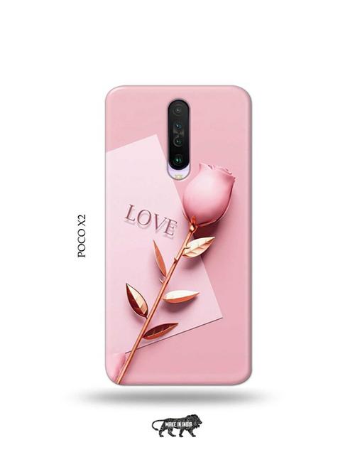 tweakymod designer printed hard case | flower love back cover compatible with poco x2 - 19078997 - Very Small Image - 1