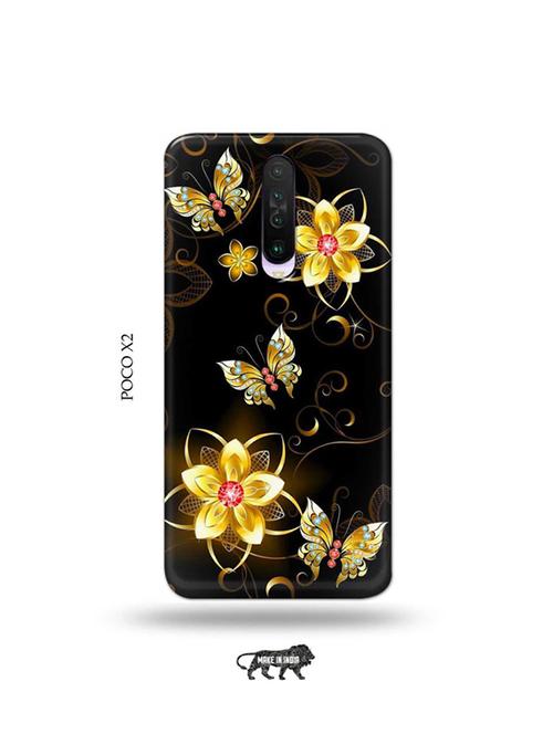 tweakymod designer printed hard case | flowers back cover compatible with poco x2 - 19079003 - Very Small Image - 1