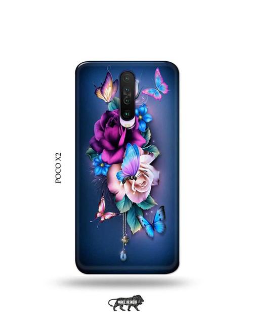 tweakymod designer printed hard case | flowers back cover compatible with poco x2 - 19079007 - Very Small Image - 1