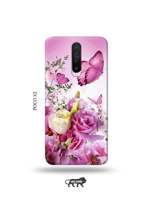 tweakymod designer printed hard case | flowers back cover compatible with poco x2 - 19079012 - Very Small Image - 1