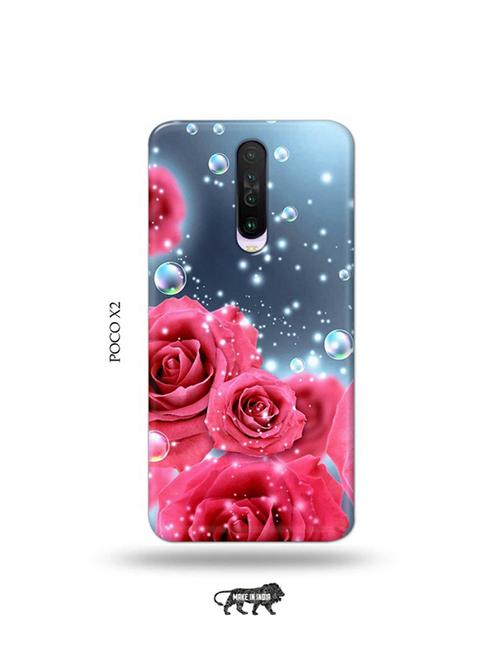 tweakymod designer printed hard case | flowers back cover compatible with poco x2 - 19079014 - Very Small Image - 1
