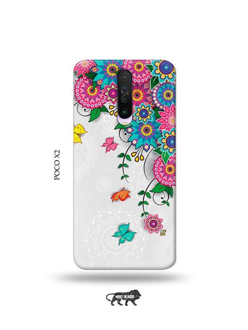 tweakymod designer printed hard case | flowers back cover compatible with poco x2 - 19079015 - Very Small Image - 1