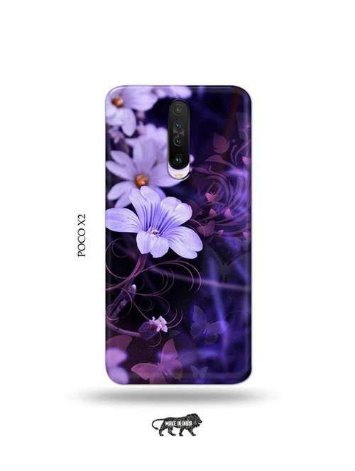 tweakymod designer printed hard case | flowers back cover compatible with poco x2 - 19079017 - Very Small Image - 1