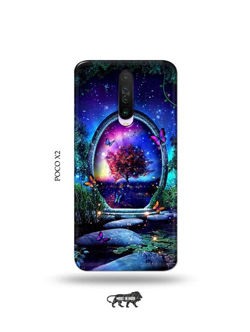 tweakymod designer printed hard case | flowers back cover compatible with poco x2 - 19079019 - Very Small Image - 1