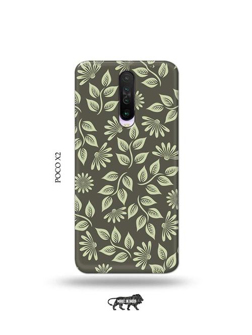 tweakymod designer printed hard case | flowers back cover compatible with poco x2 - 19079021 - Very Small Image - 1