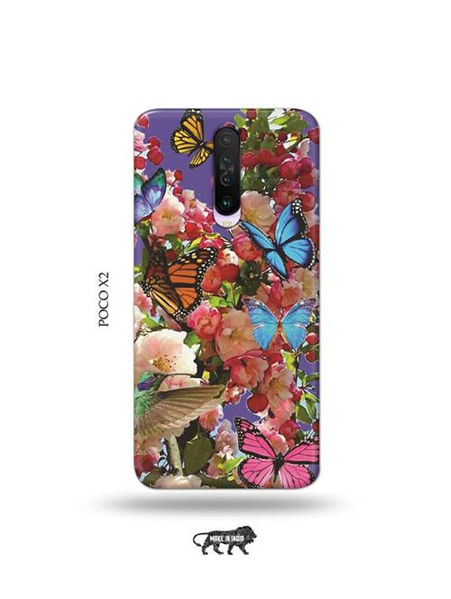 tweakymod designer printed hard case | flowers back cover compatible with poco x2 - 19079025 - Very Small Image - 1