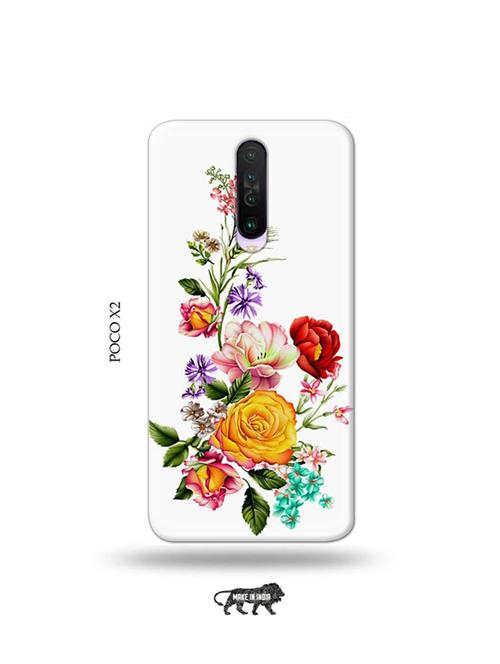 tweakymod designer printed hard case | flowers back cover compatible with poco x2 - 19079026 - Very Small Image - 1