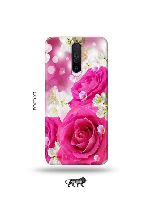 tweakymod designer printed hard case | flowers back cover compatible with poco x2 - 19079035 - Very Small Image - 1