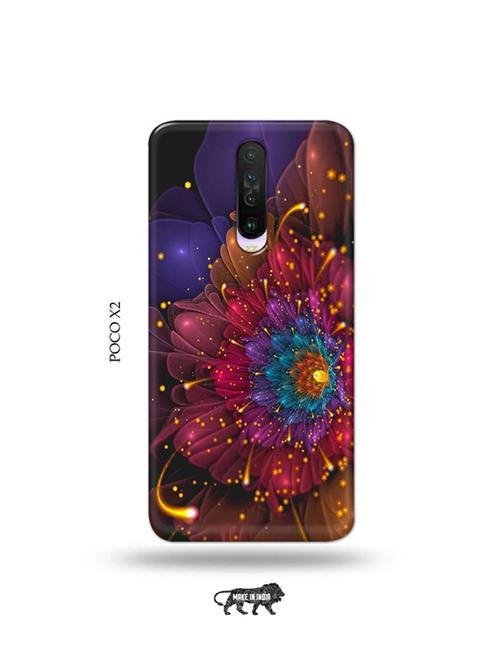 tweakymod designer printed hard case | flowers back cover compatible with poco x2 - 19079038 - Very Small Image - 1