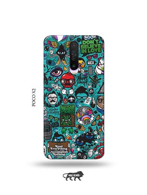 tweakymod designer printed hard case | zombies dope back cover compatible with poco x2 - 19079045 - Very Small Image - 1