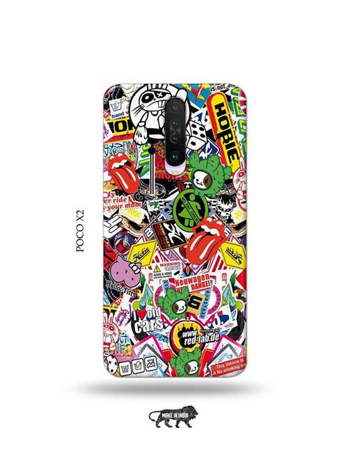 tweakymod designer printed hard case | travel dope back cover compatible with poco x2 - 19079048 - Very Small Image - 1