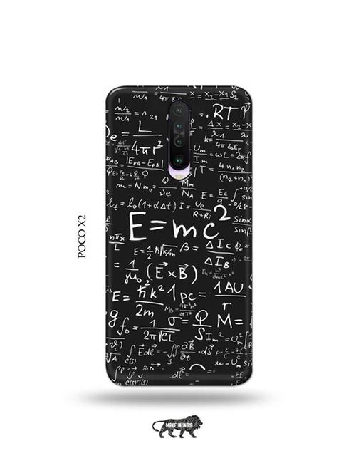 tweakymod designer printed hard case | e=mc2 back cover compatible with poco x2 - 19079054 - Very Small Image - 1