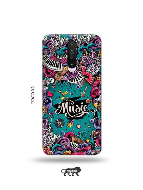 tweakymod designer printed hard case | data flow back cover compatible with poco x2 - 19079061 - Very Small Image - 1