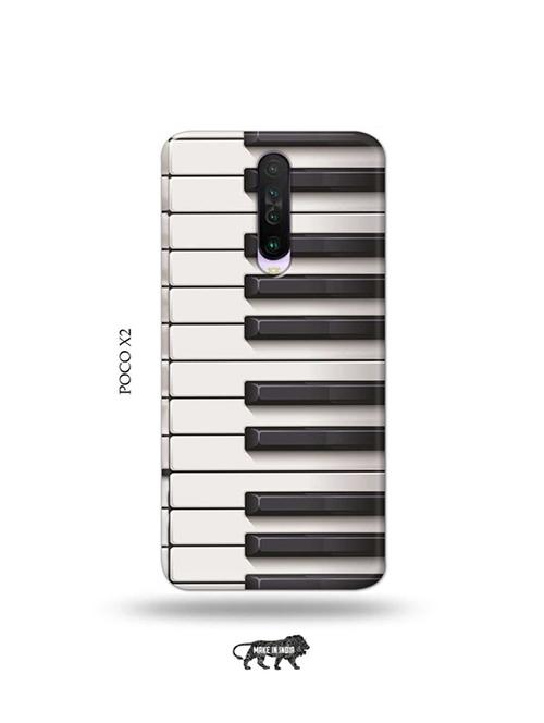 tweakymod designer printed hard case | piano back cover compatible with poco x2 - 19079067 - Very Small Image - 1