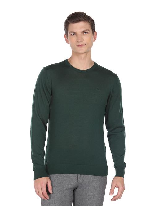 mens solid pullover - 19079078 - Very Small Image - 1