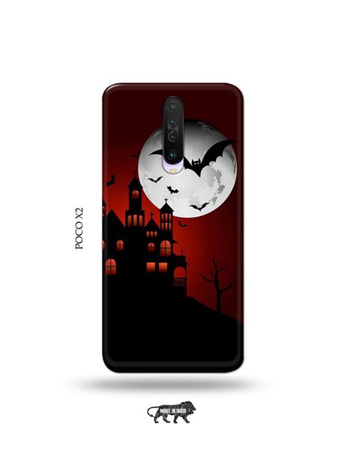 tweakymod designer printed hard case | night castle back cover compatible with poco x2 - 19079086 - Very Small Image - 1
