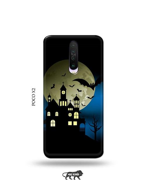 tweakymod designer printed hard case | night castle back cover compatible with poco x2 - 19079089 - Very Small Image - 1