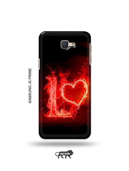 tweakymod designer printed hard case | fire heart letter l back cover compatible with samsung j5 prime - 19079176 - Very Small Image - 1