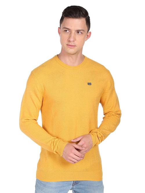 yellow acrylic cardigan - 19079214 - Very Small Image - 1