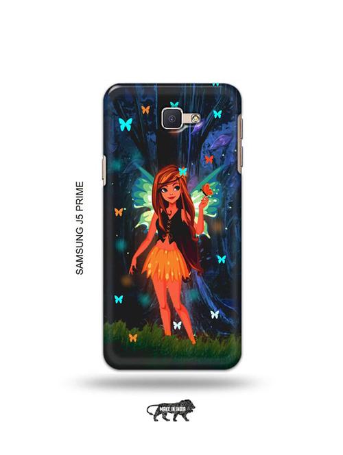 tweakymod designer printed hard case | butterfly girl back cover compatible with samsung j5 prime - 19079288 - Very Small Image - 1