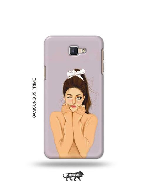 tweakymod designer printed hard case | cozy girl back cover compatible with samsung j5 prime - 19079299 - Very Small Image - 1