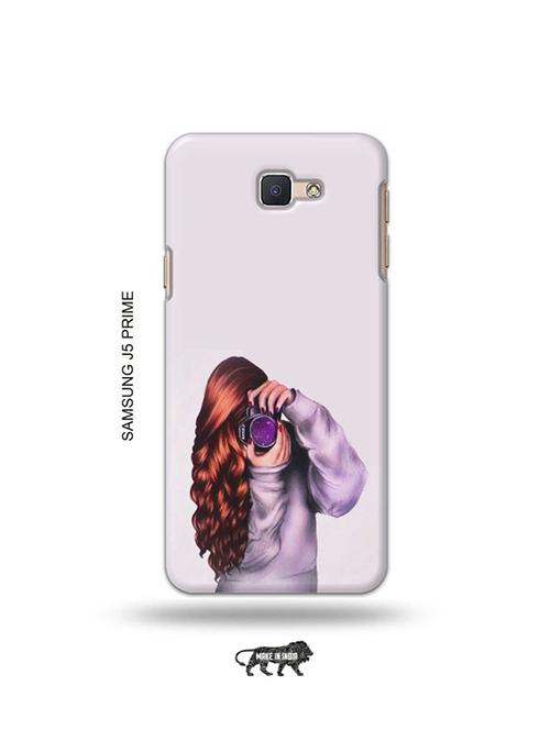 tweakymod designer printed hard case | camera buff girl back cover compatible with samsung j5 prime - 19079308 - Very Small Image - 1