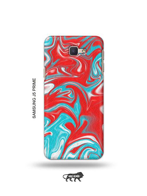tweakymod designer printed hard case | messy blue red back cover compatible with samsung j5 prime - 19079370 - Very Small Image - 1